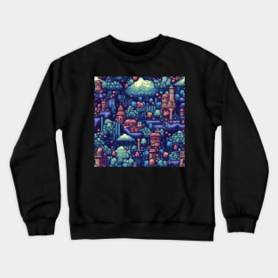 Pixel Art Repeating Pattern Crewneck Sweatshirt